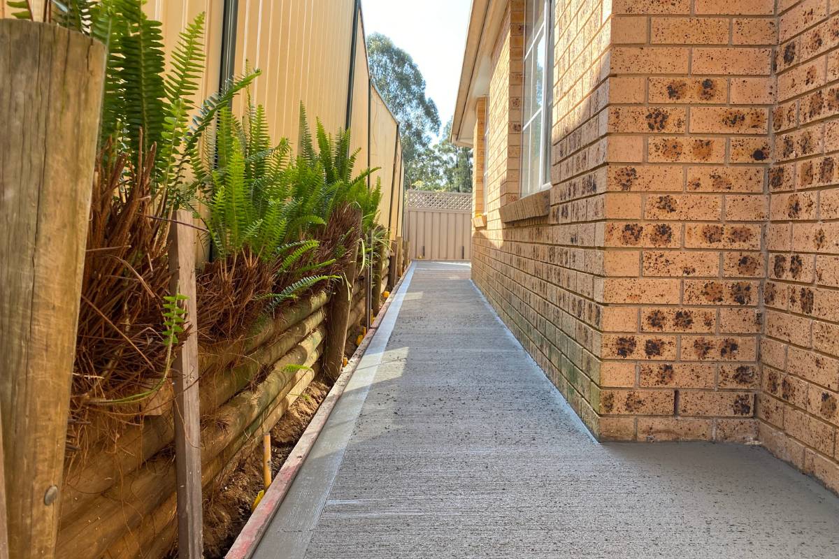 footpath concreter blue mountains