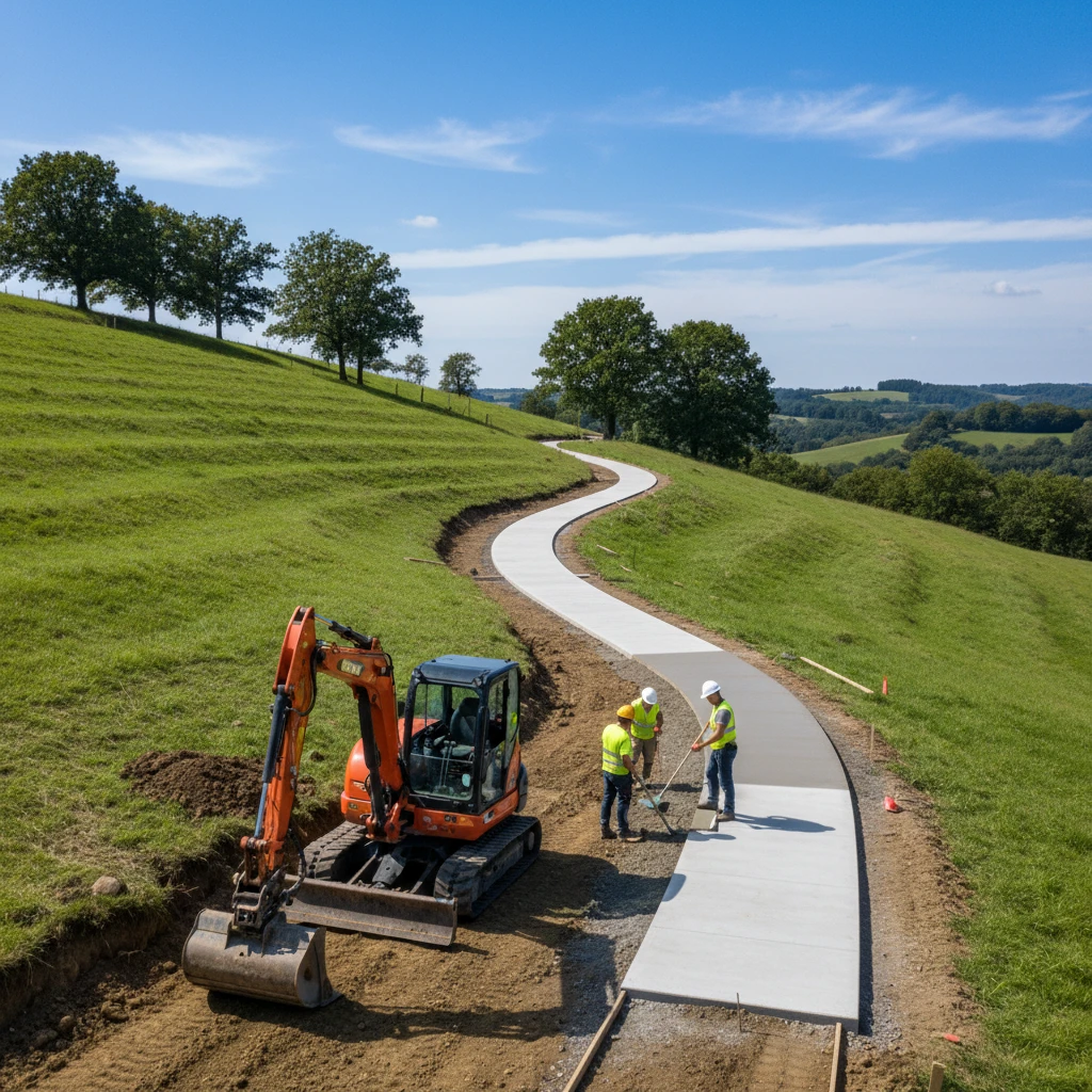 Featured image for: Excavation and Concrete: Quality Footpaths for Sloped Sites