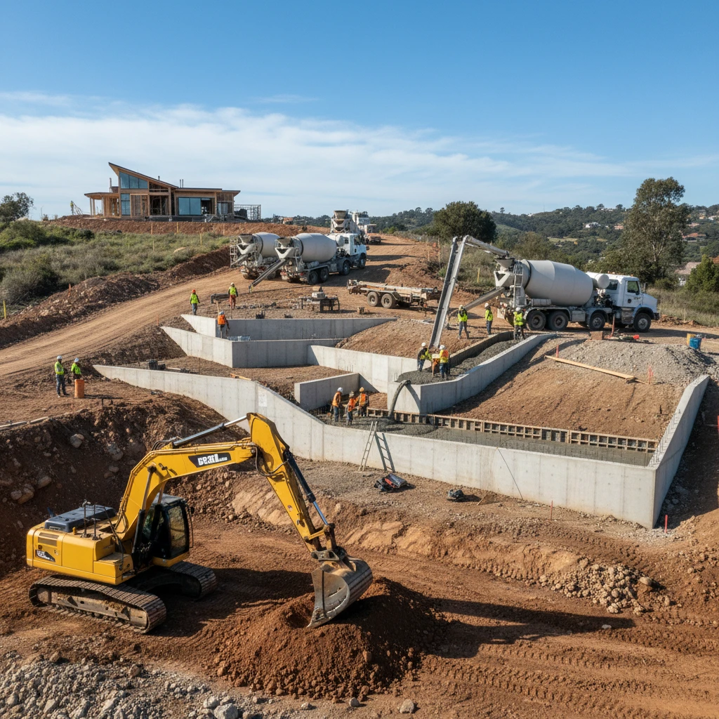Featured image for: Excavation and Concrete: Sloped Site Solutions